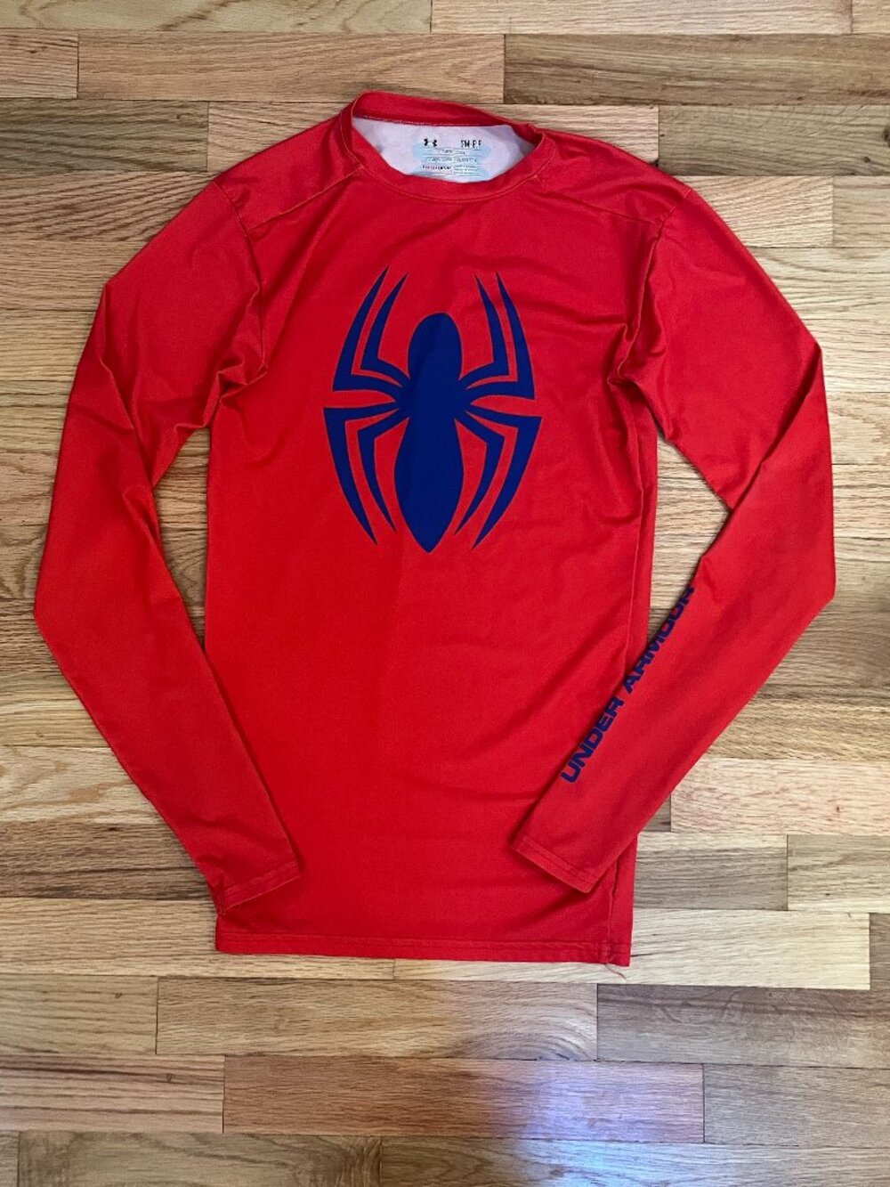 Men's Small Under Armour Alter ego Spiderman Compression Shirt Heatgear Red